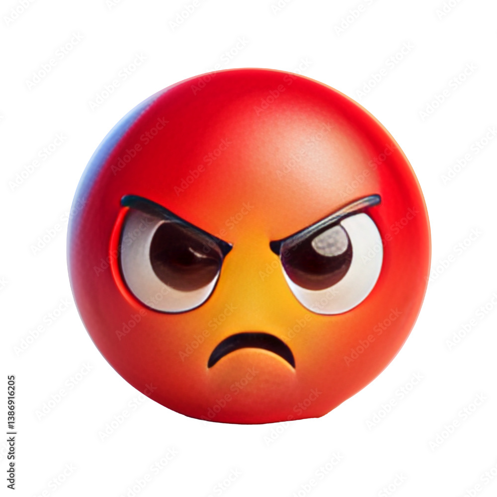 Fototapeta premium Angry face icon