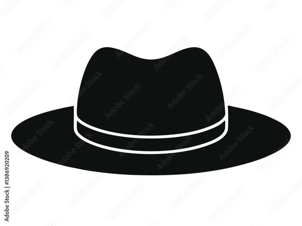 Cowboy Hat icon, Stetson Hat vector silhouette, Cowboy Hat clipart vector Cowboy Hat icon, Stetson Hat vector silhouette, Cowboy Hat clipart vector