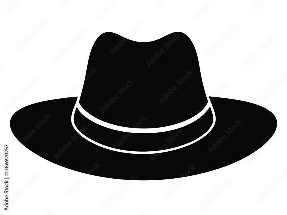 Cowboy Hat icon, Stetson Hat vector silhouette, Cowboy Hat clipart vector Cowboy Hat icon, Stetson Hat vector silhouette, Cowboy Hat clipart vector