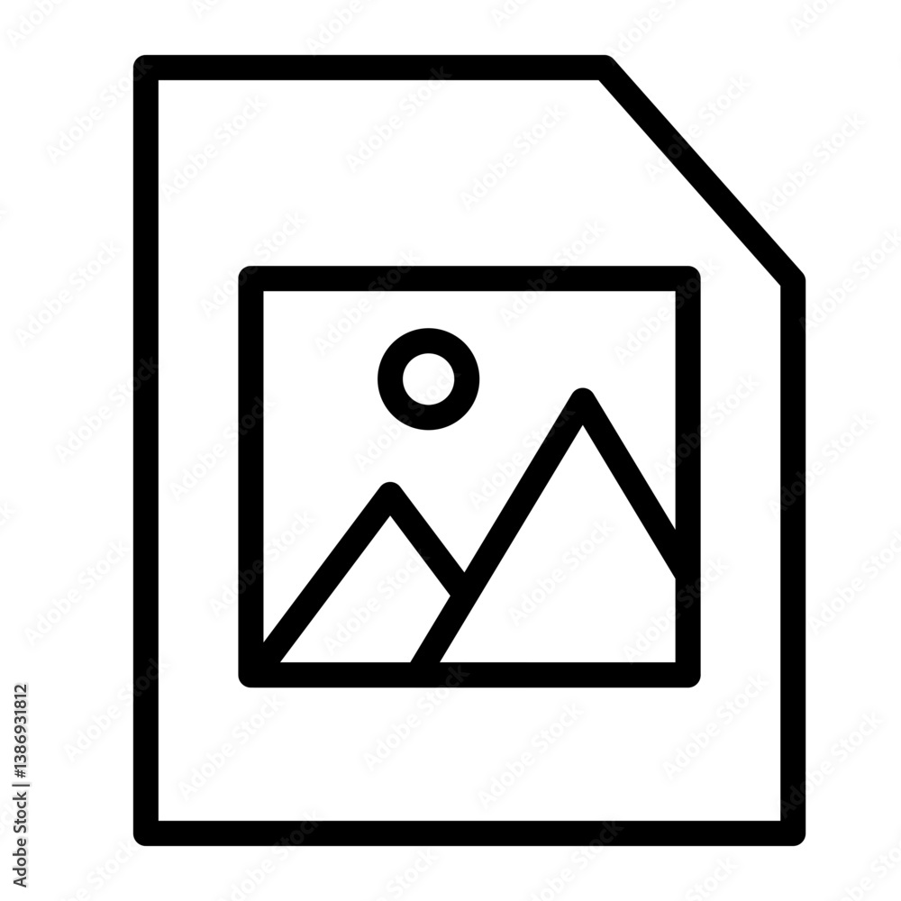 JPEG File Icon Vector Line Icon Design JPEG File Icon Vector Line Icon Design