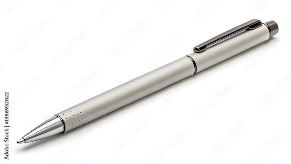 Sleek Side Profile of Matte Pen with Subtle Shadows in Minimalist Stationery Design Sleek Side Profile of Matte Pen with Subtle Shadows in Minimalist Stationery Design