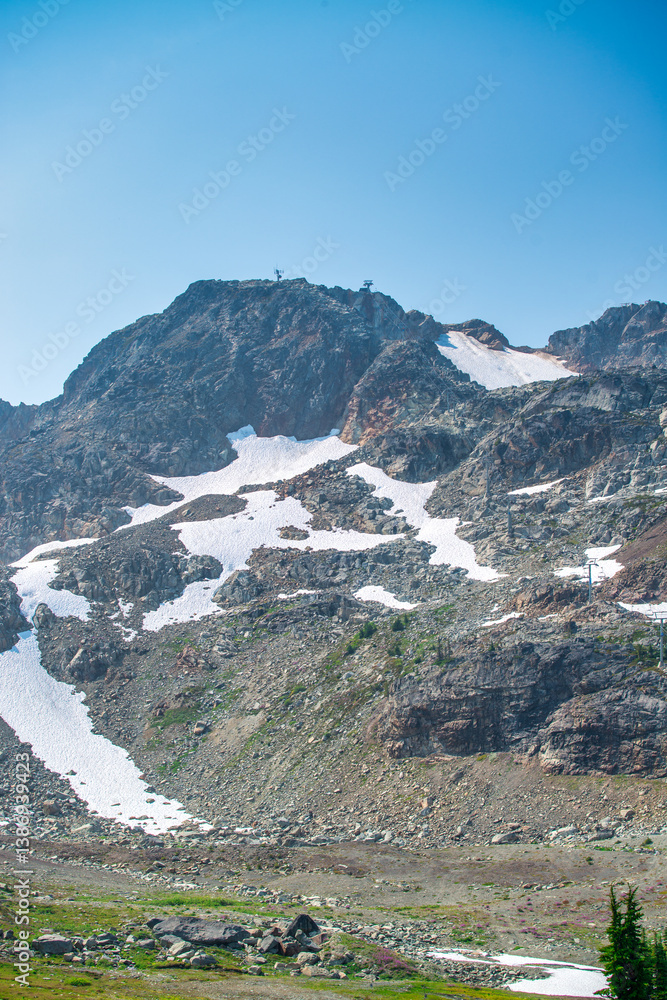 Whistler mountain landscape in summer season, Canada