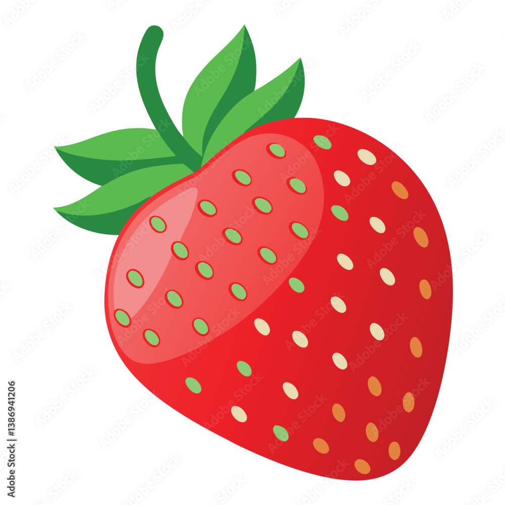 Obraz premium strawberry-isolated-on-white-background. 