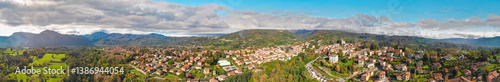 Breathtaking aerial view of Tuscany’s Devil’s Bridge amidst lush greenery and rivers