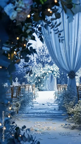 Enchanted Winter Wedding Reception