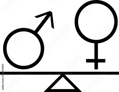 Illustration Women shattering traditional stereotypes icon. International Women's Day