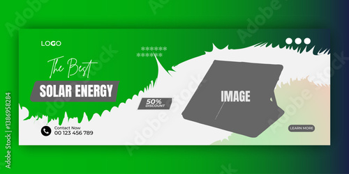 Green Energy Banner Design Vector Illustration. Environment, Renewable Energy, Clean Energy, Zero Waste.
