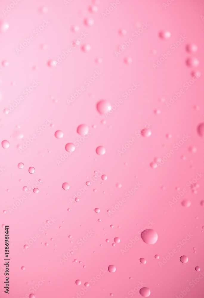 A pink background with water droplets on it A pink background with water droplets on it