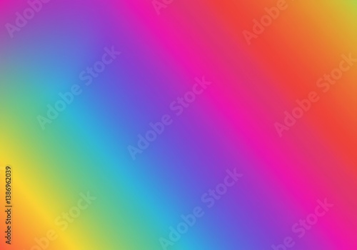 Wallpaper Mural A vibrant rainbow gradient celebrating diversity and joy with smooth transitions and a diagonal blend of colors. Torontodigital.ca