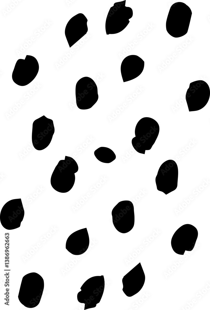 Abstract Hand drawn polka dot pattern Abstract Hand drawn polka dot pattern