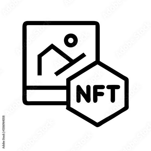 Futuristic NFT Art Design Representing Digital Ownership and Crypto Culture