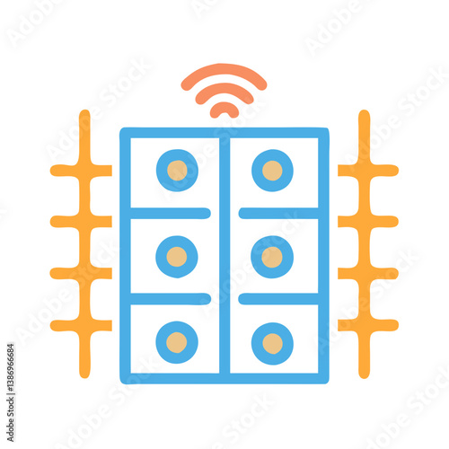 Smart Traffic Grid System Illustration for Urban Mobility Solutions