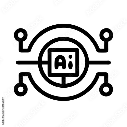 High-Tech Steering Wheel Design Featuring Central AI Core