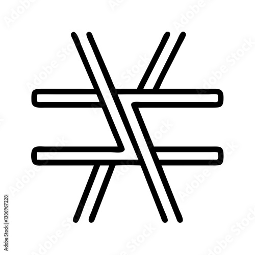 Quantum Superposition Symbol Illustration for Physics and Science Concepts