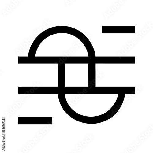 Quantum Superposition Symbol Illustration for Physics and Science Concepts