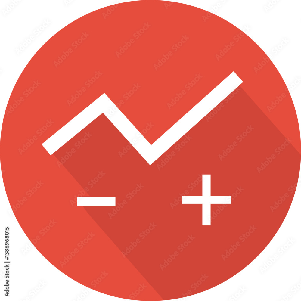 Obraz premium Share price, shares, course stock icon