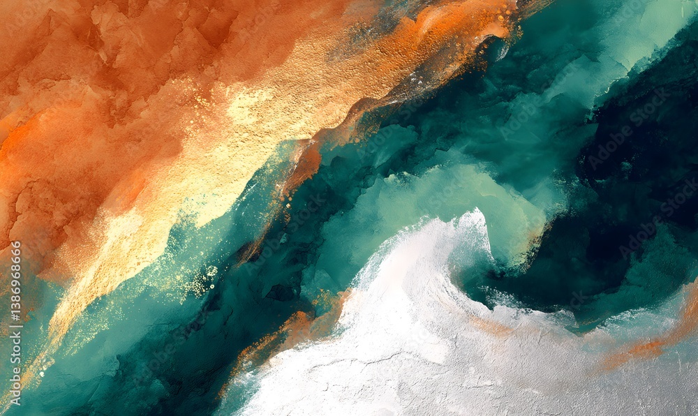 A striking abstract background with orange as the grounding tone, Generative AI A striking abstract background with orange as the grounding tone, Generative AI