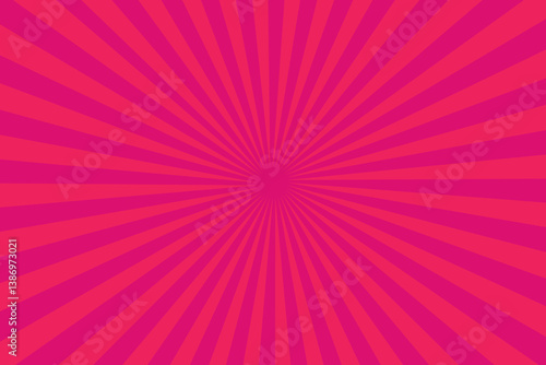 Pink shiny backgrounds for design. Abstract retro vintage background of the shining sun rays. 