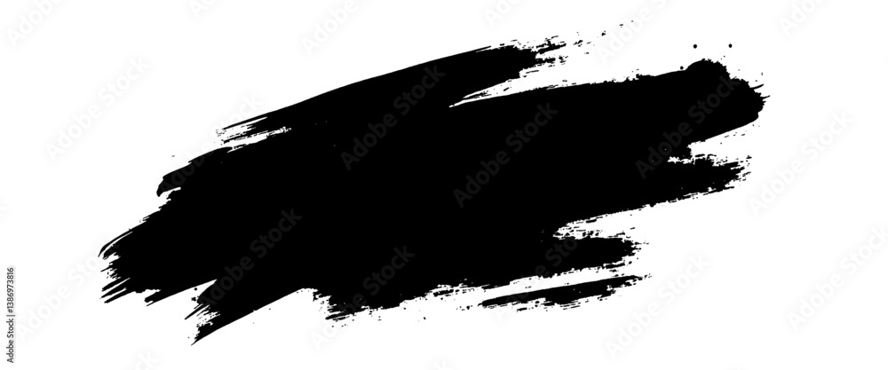 Vector brush stroke decorative grunge design banner background.