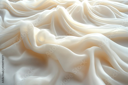 A white sheet background, c...