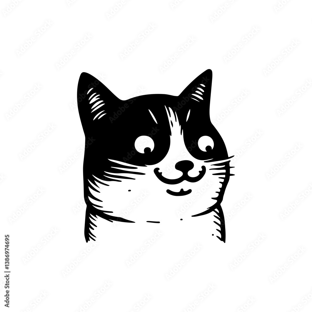 Obraz premium Funny Cat Face