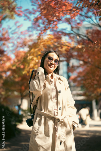 Traveling in Japan, Woman T...