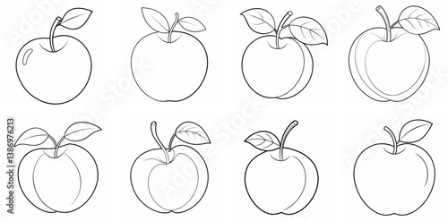 Acerola Outline Coloring Book Page Line Art Drawing