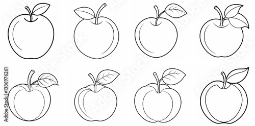 Acerola Outline Coloring Book Page Line Art Drawing