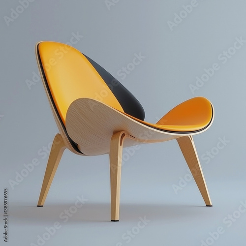 modern chair isolated