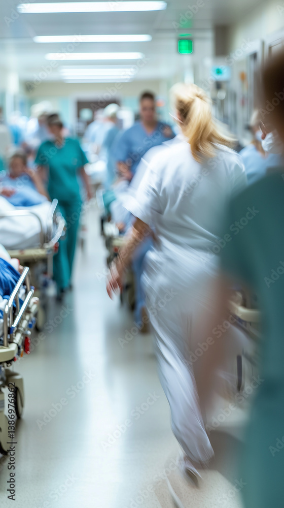 custom made wallpaper toronto digitalEmergency room: A busy and dynamic scene in the hospital emergency room, with doctors, nurses, and patients in action, highlighting the urgency and critical care environment