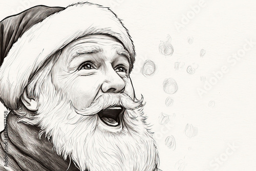 Santa sketch: A whimsical d...