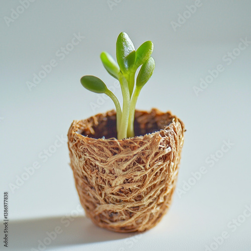 sprouting plant isolated