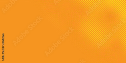  halftone right top orange background