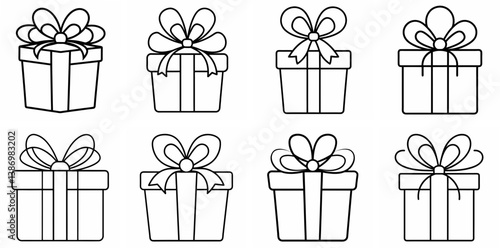 Gift – Outline Coloring Book Line Art Set