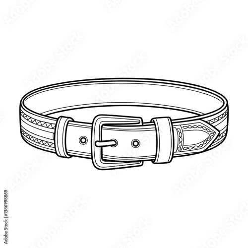 black leather belt