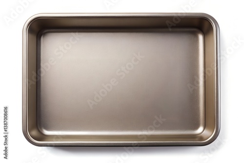 baking tray on white background 