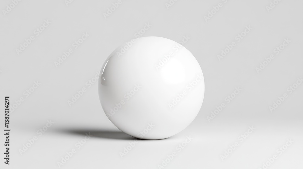 Blank white sphere on plain background Blank white sphere on plain background