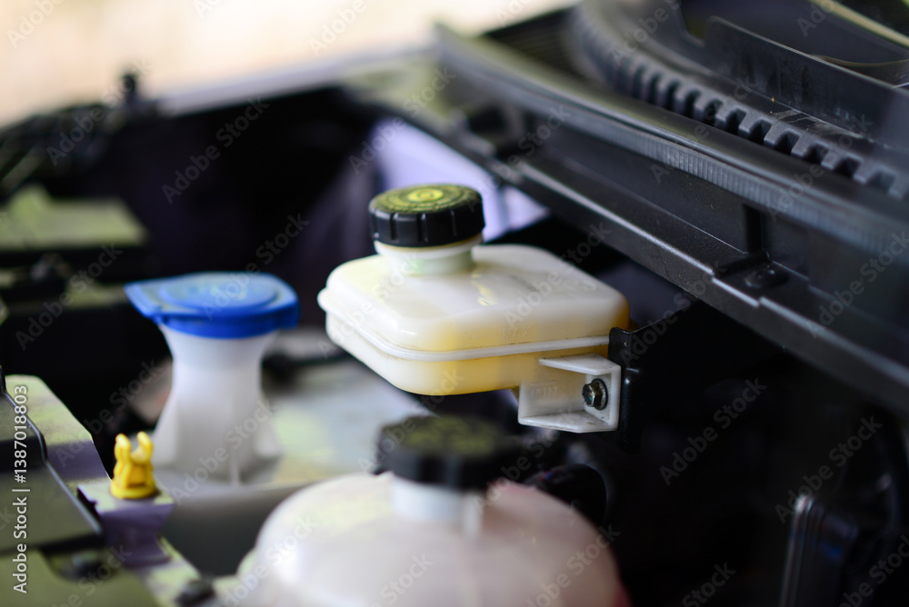 Car brake fluid, brake fluid container, car maintenance