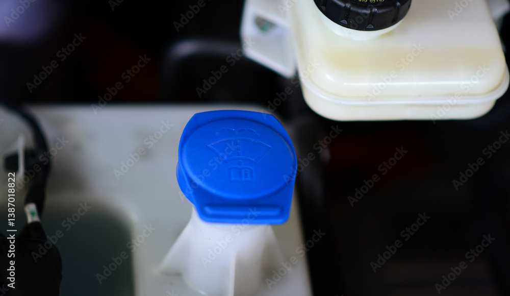 Car windshield washer the fluid a reservoir