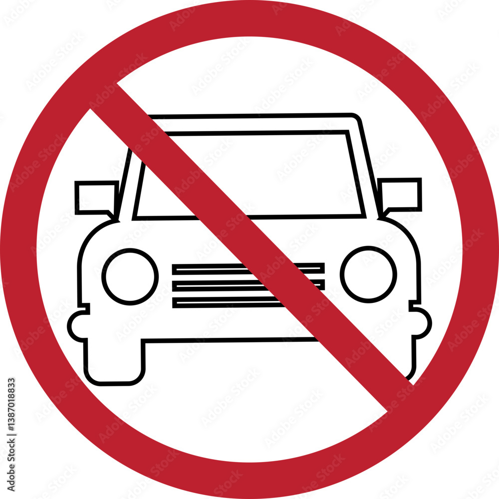 No Parking icon vector in trendy line style. Traffic rules and signals. Traffic parking ban symbol. Red circle Prohibition public road vehicle sign illustration isolated on transparent background. No Parking icon vector in trendy line style. Traffic rules and signals. Traffic parking ban symbol. Red circle Prohibition public road vehicle sign illustration isolated on transparent background.