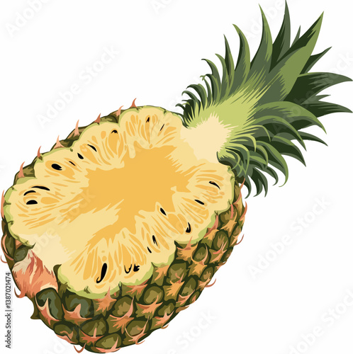 fresh, illustration, food, drawing, design, isolated, background, doodle, organic, vector, slice, fruit, hand drawn, product, collection, healthy, flat, icon, cartoon, pineapple, tropical, banner, 