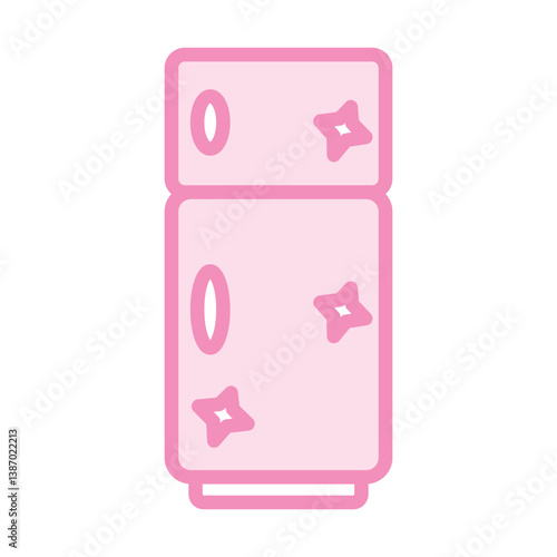 Refrigerator Cleaning vector, pixel perfect, illustrator file 

