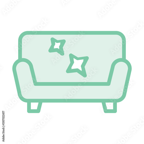 Sofa Clean vector, pixel perfect, illustrator file 

