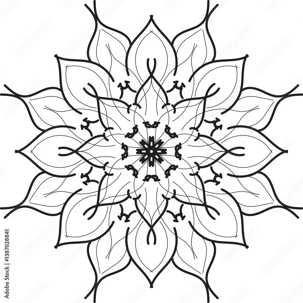 Fototapeta premium mandala design, mandala design idea, mandala design vector, mandala sample