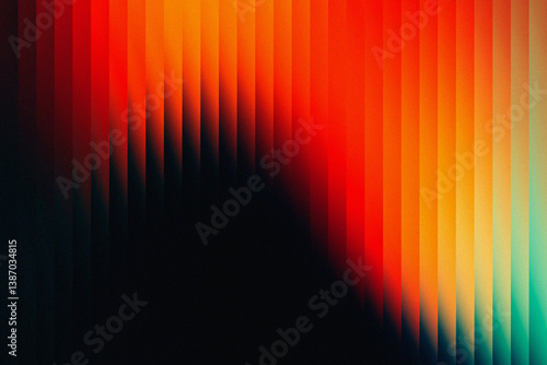 Abstract Gradient Ribbed Glass Background