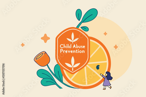 May orange - child abuse prevention