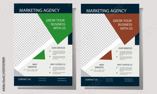 Modern business infographic design template for website and presentation