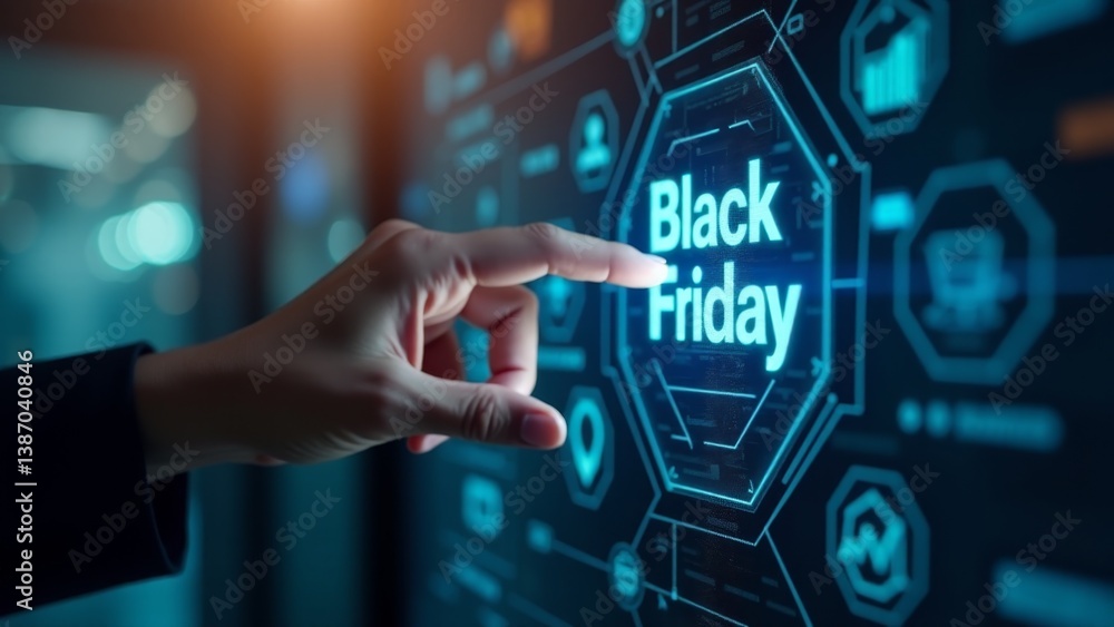 Black Friday Digital Touch Screen Interface