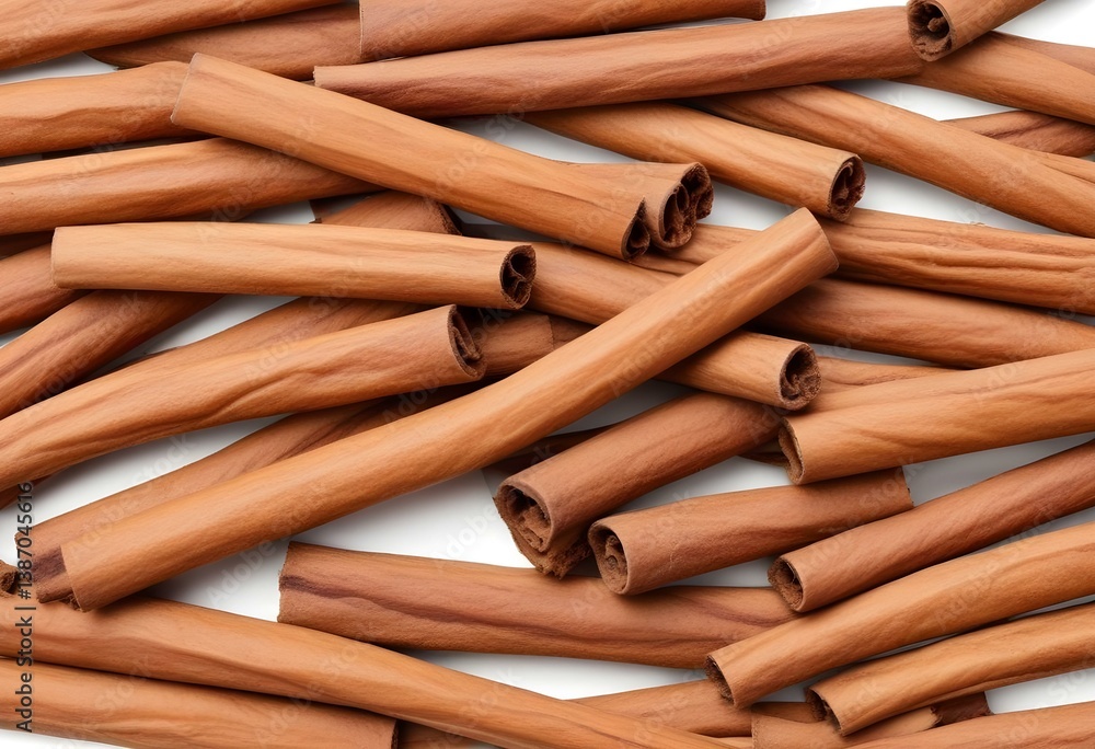 Cinnamon sticks isolated on white background Cinnamon sticks isolated on white background