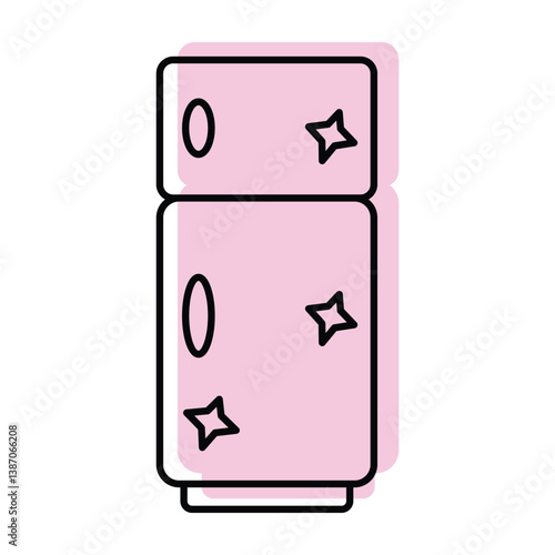 Refrigerator Cleaning vector, pixel perfect, illustrator file 

